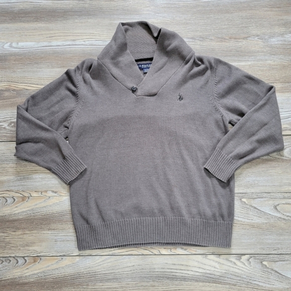 Polo sweater Men's Size Large gray - Picture 7 of 8